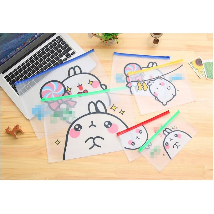 Túi zip Thỏ Trắng siêu cute 3 size