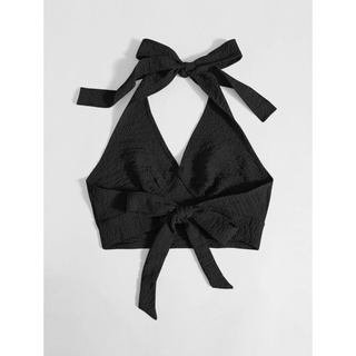 [ODER SHEIN] Áo Croptop Dây Buộc Cổ