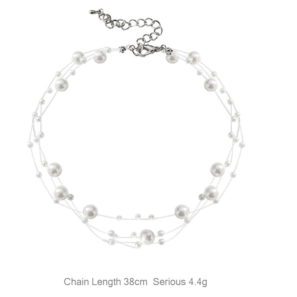 Vòng cổ choker đính hạt giả ngọc trai phong cách Hàn Quốc thời trang xinh xắn cho nữ