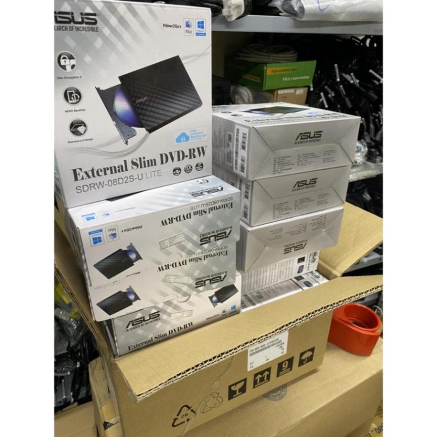 Ổ đĩa quang ghi DVDRW ASUS SDRW-08D2S-U LITE , chính hãng, bh 1 năm hàng chính hãng.