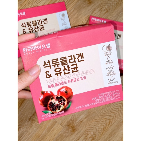 Collagen bột lựu đỏ Hàn quốc