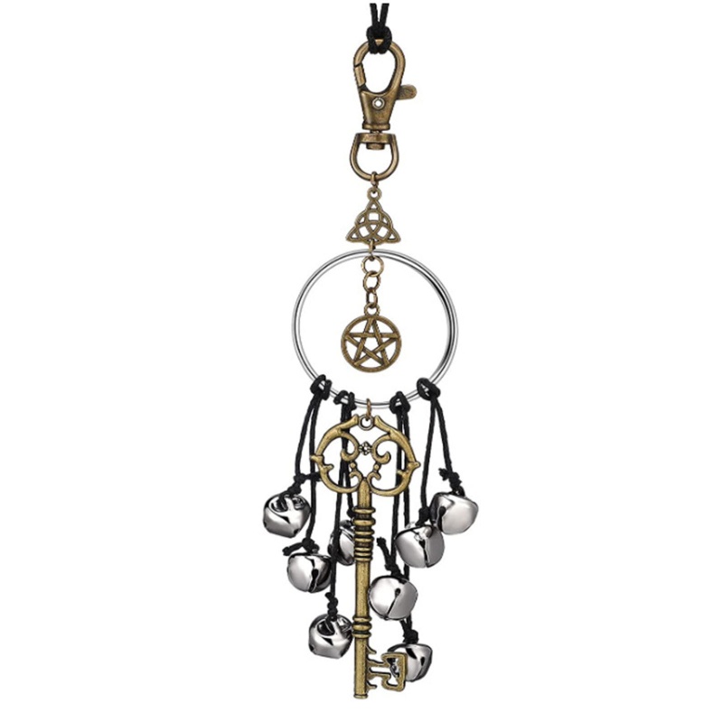 Móc Khóa Hình Quả Chuông Phù Thủy Phong Cách Gothic Bảo Vệ Cho Nữ