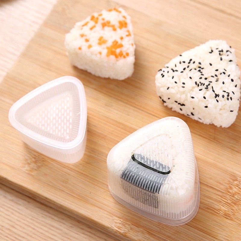 Khuôn làm Cơm Nắm Sushi Onigiri Bento nhiều hình cho bé cho bé ăn dặm - Khuôn tam giác