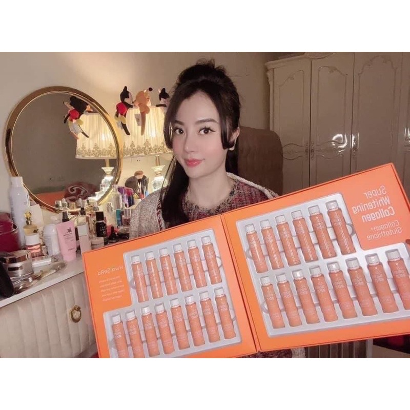 SUPER WHITENING COLLAGEN 5000mg (VITAMINE) HWA SERA full hộp Chính hãng