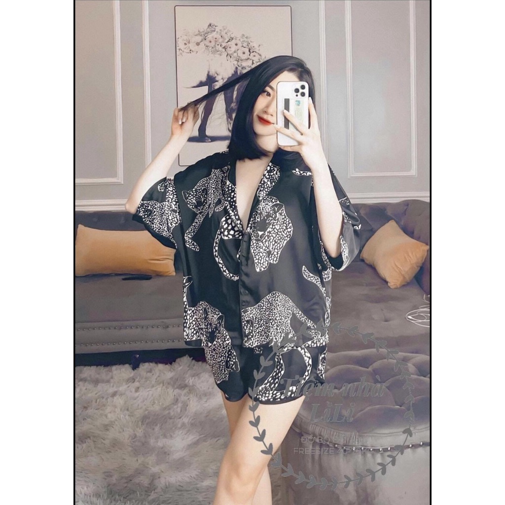 Tổng hợp Đồ bộ nữ pijama mặc nhà quần dài, đùi tay lửng cánh dơi chất liệu Mango freesize | BigBuy360 - bigbuy360.vn