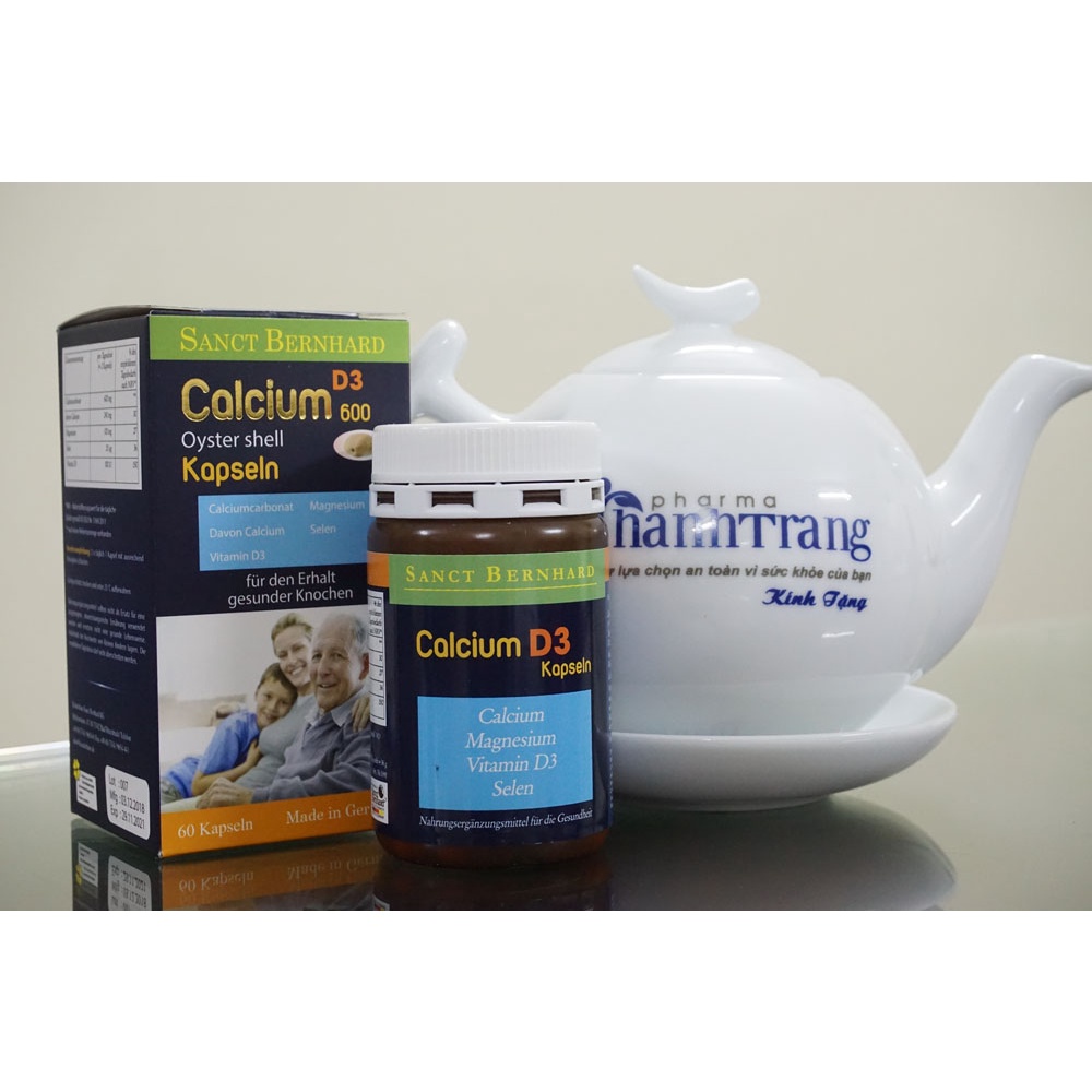 CALCIUM KAPSEL CALCI GERMANY CALCI ĐỨC CHÍNH HÃNG HỘP 60 VIÊN Viên uống bổ sung canxi D3-Kapsel 60 viên