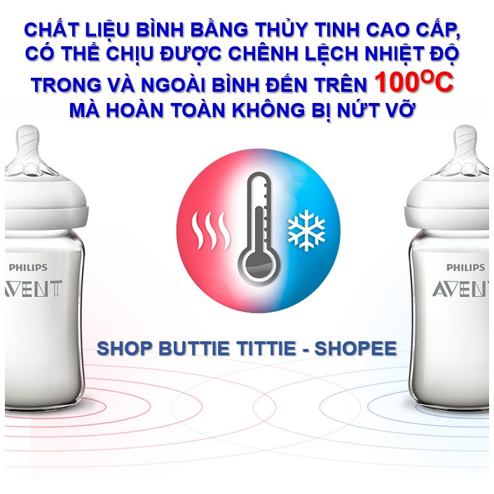 BÌNH SỮA PHILIPS AVENT THỦY TINH BỌC SILICONE 60/125/160/240ML CHÍNH HÃNG CHO BÉ (hàng order, 12-15 ngày giao hàng)