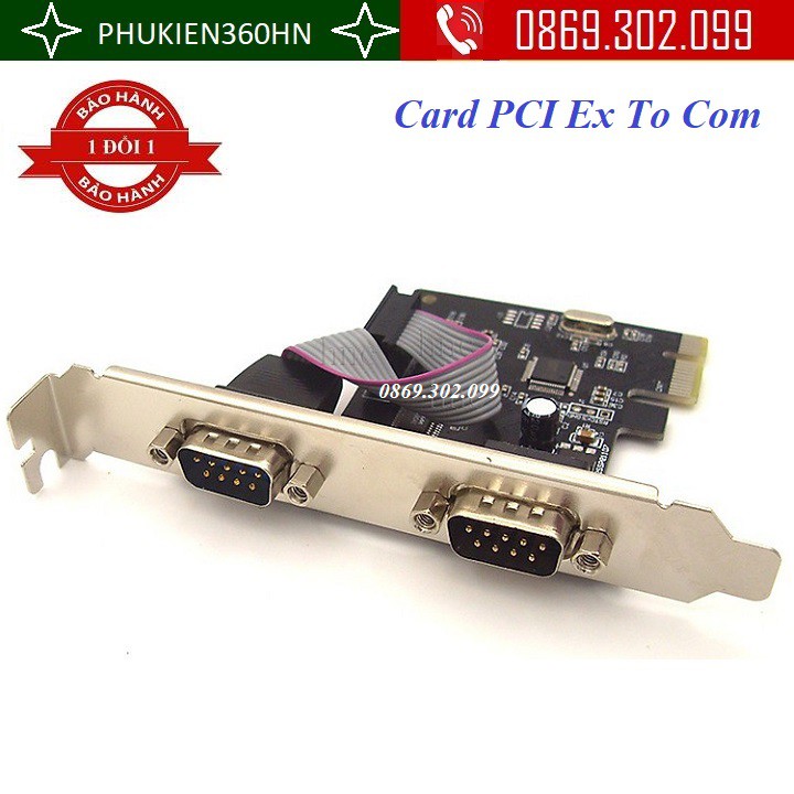 Cạc chuyển đổi PCI Express To 2 cổng Com - card PCI EX to Com