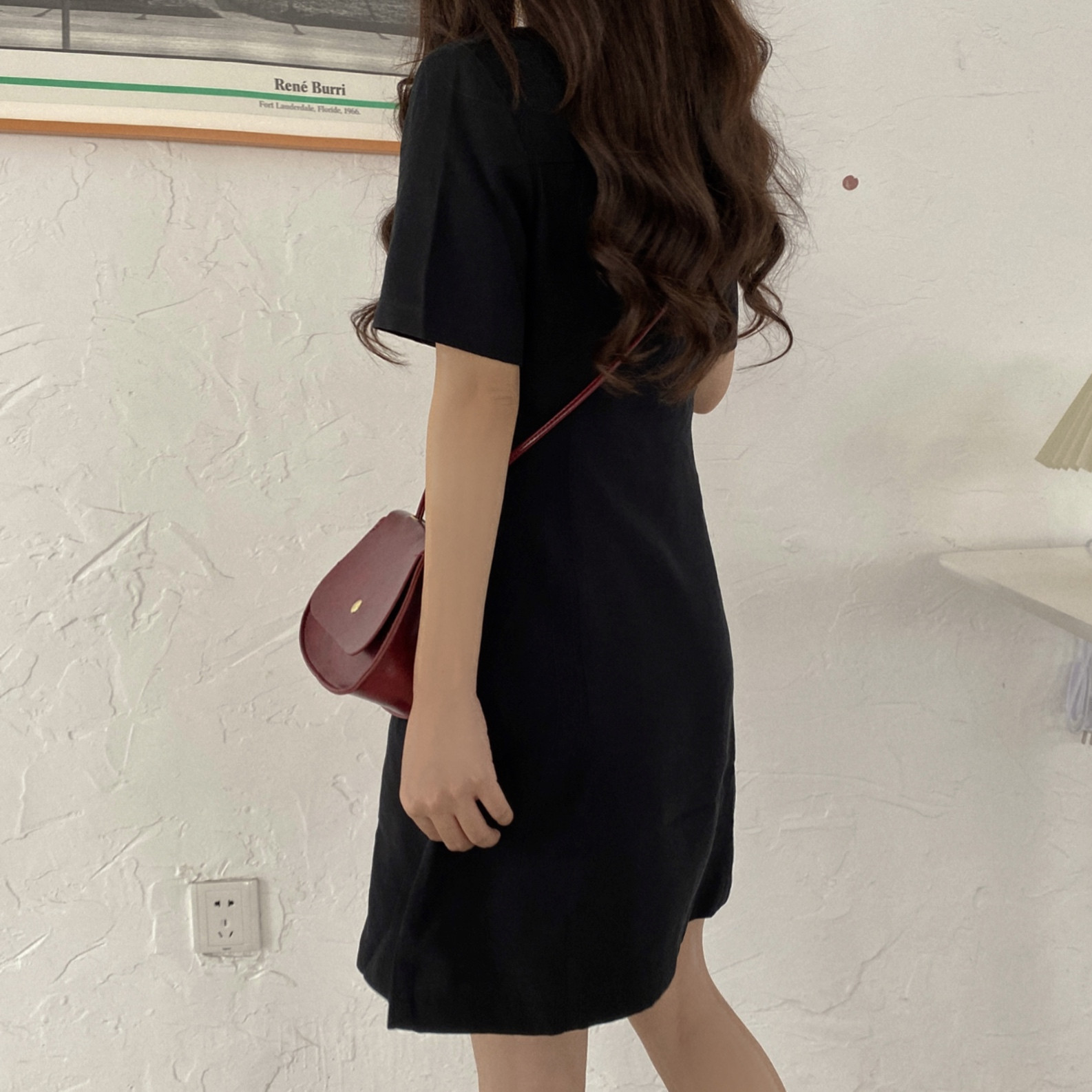 Đầm ôm Tay Ngắn Cổ Vuông Nhấn Eo Phong Cách Retro Thanh Lịch | BigBuy360 - bigbuy360.vn