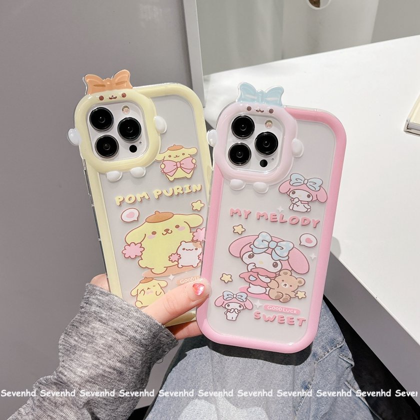 Ốp Điện Thoại Mềm Trong Suốt Họa Tiết Quái Vật Nhỏ Cho iPhone 14 13 12 11 Pro Max Xs Max Xr X 7 8 6 6s Plus