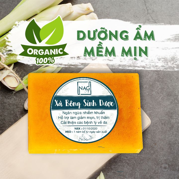 Xà bông tắm giảm mụn lưng NAG Soap 130gr xà phòng thảo dược sạch mụn trên cơ thể - NAG | BigBuy360 - bigbuy360.vn
