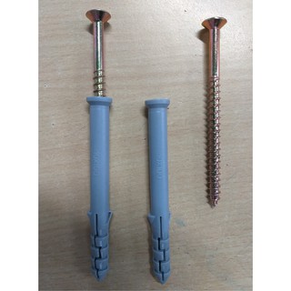 combo 20 Vít lắp đặt 10x100mm (Tắc kê xám, vít vàng, HOẶC  vít xám)