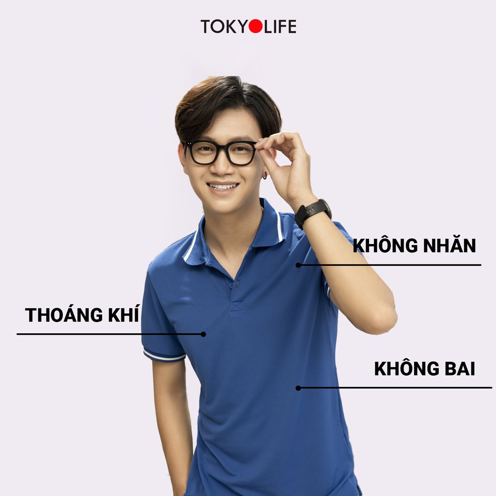 [Mã WABRTKL12 giảm 10% đơn 250K] Áo Polo Nam TOKYOLIFE sang trọng, lịch thiệp I7POL505I | BigBuy360 - bigbuy360.vn