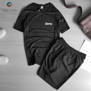 Bộ thể thao nam sport ép vân 💖freeship💖bộ thể thao nhiều màu sport the1989