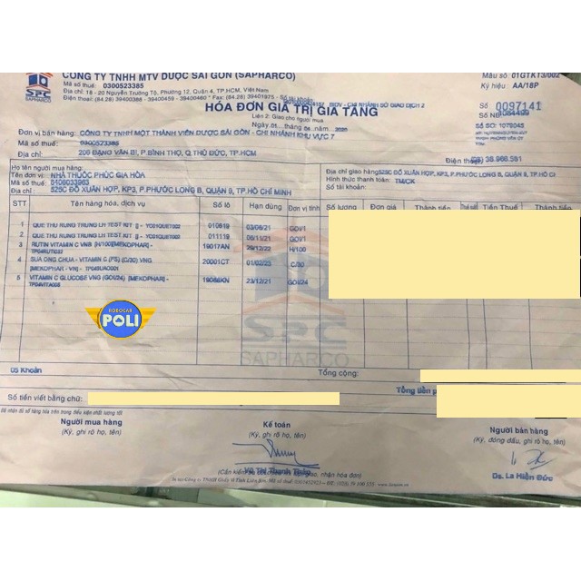 Polikid | 3 gói kẹo ngậm Vitamin C + Glucose