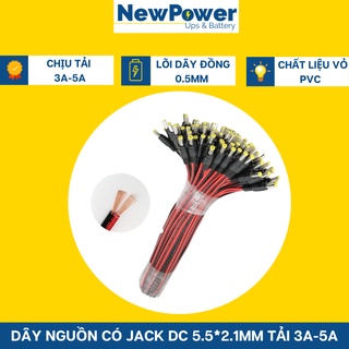 Dây nguồn có jack dc 5.5*2.1mm chịu tải 3-5a