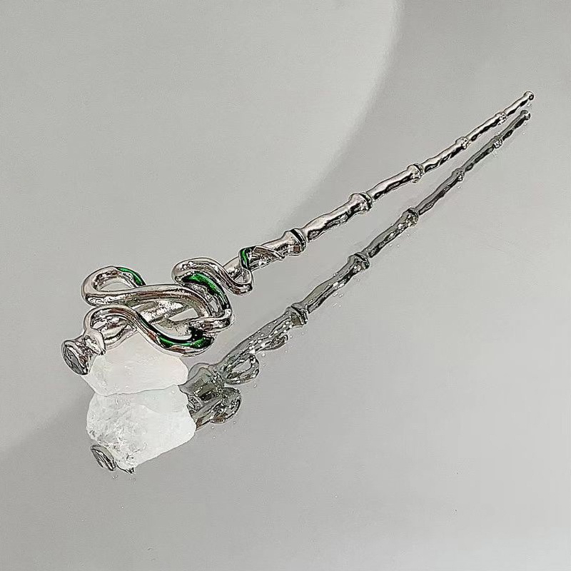 Trâm Cài Tóc Hình Rắn Bằng Kim Loại Thanh Lịch Cho Nữ