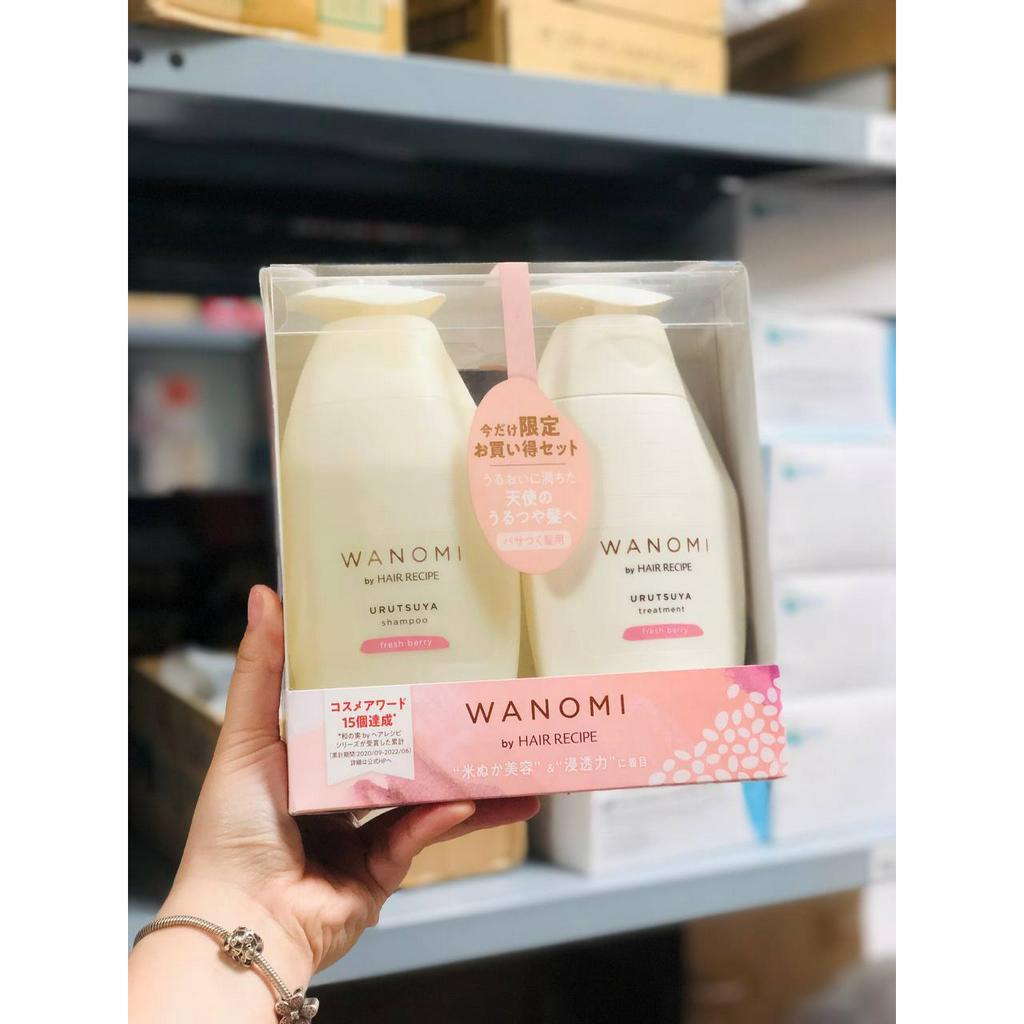 Bộ dầu gội xả Wanomi Hair Recipe Urutsuya 350ml