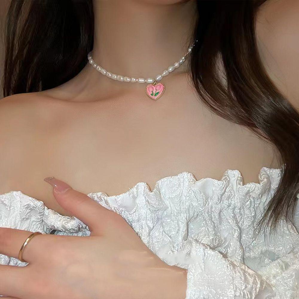 JARRED Vòng cổ Mặt Trái Tim Thời Trang Cho Nữ