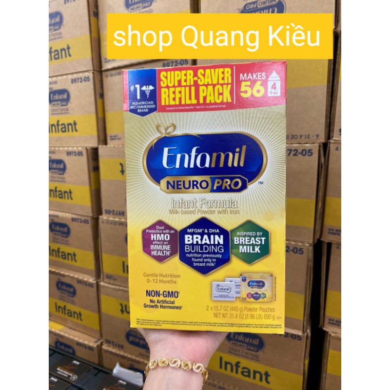 Sữa Enfamil NeuroPro Infant Formula 890g (0-12 tháng)
