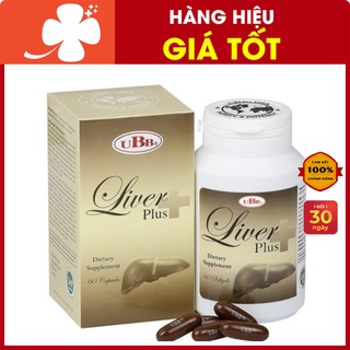 Viên uống Liver Plus UBB - Hỗ trợ tăng cường chức năng gan, giải độc gan (Thực phẩm cho sức khỏe- hộp 60 viên)
