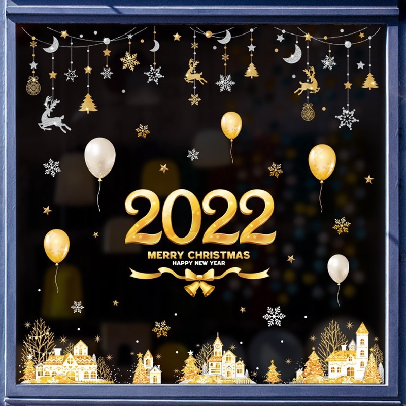 [ HÀNG CHUẨN ĐẸP ] Decal dán tường Hàn Quốc- Decal dán tường giáng sinh - Noel 2022 -HÍT TĨNH ĐIỆN