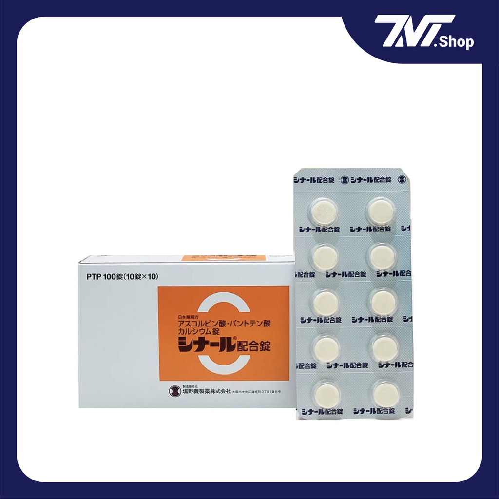 Viên Uống Vitamin C Trắng da, Mờ thâm nám Cinal C 100 viên - Nhật Bản