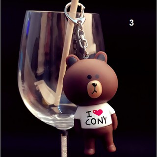 Móc khóa gấu Brown và thỏ Cony