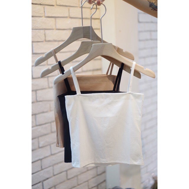 Áo 2 dây croptop ,áo hai dây dáng ôm dây bản to chất liệu cotton mịn mát co giãn LYNS - MSA01 | BigBuy360 - bigbuy360.vn