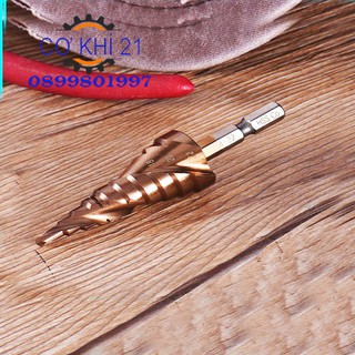 Mũi khoan bước tháp HSS 4-22mm (khoan inox,sắt,thép...)