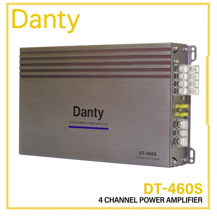 Âm li độ âm thanh ô tô DANTY DT-460S 4 kênh cổng đầu ra amplifier xe hơi