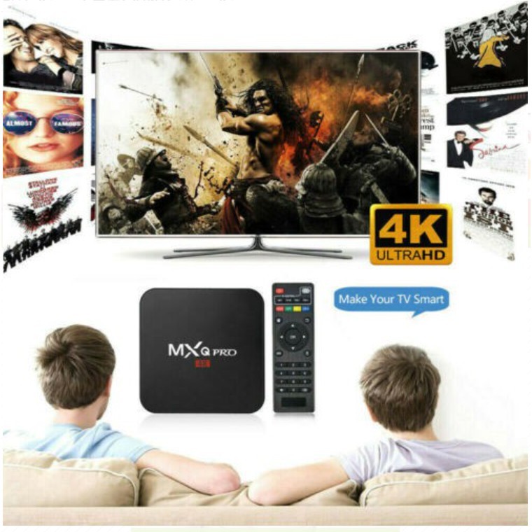 MXQ PRO 5G 4K HD Smart TV Box / 4G + 64G Home Smart Media Remote Control Network Set-Top Box / 11.0 Android