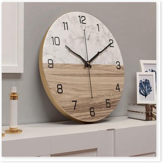 🆕 Đồng Hồ trang trí Nordic Marble Wall Clock