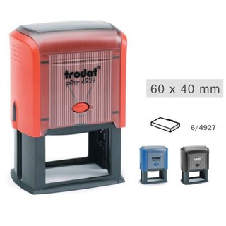 Dấu Trodat 4927 dấu "ĐÃ KIỂM TRA" "ĐÃ THANH TOÁN", Logo,...Nội Dung Nhiều Dòng (40x60mm)
