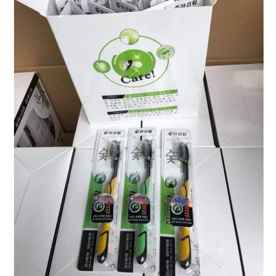 COMBO 4 BÀN CHẢI THAN HOẠT TÍNH HÀN QUỐC BOSHI