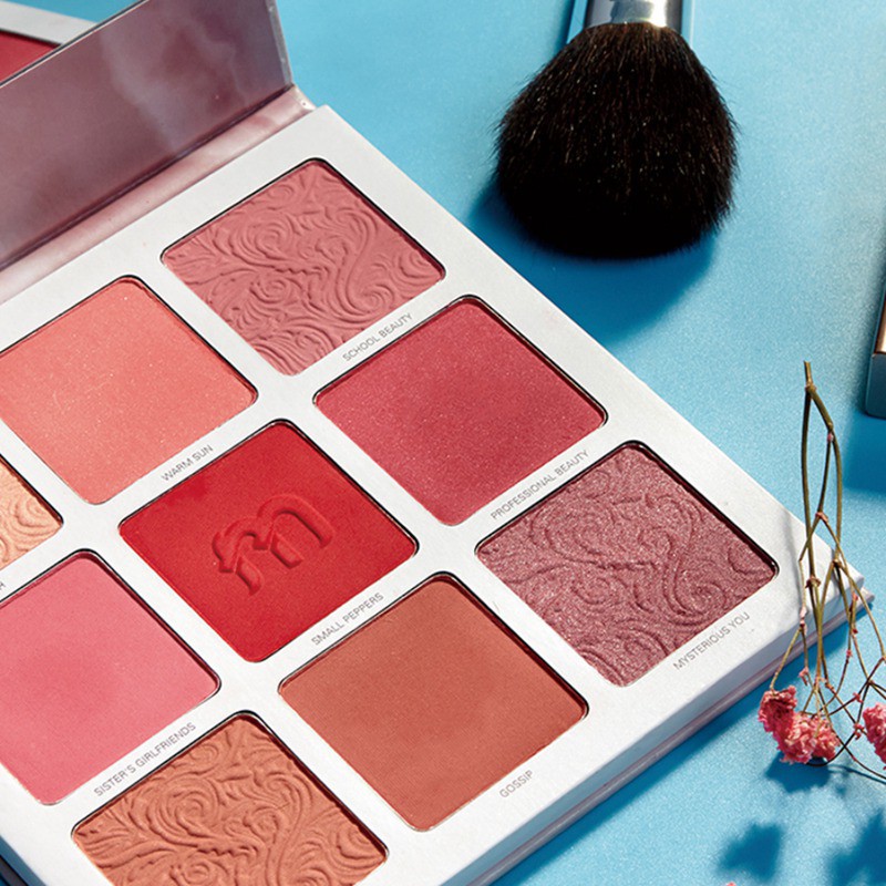 [Hàng mới về] Bảng phấn má hồng 9 màu chống nước chống nhòe lâu trôi | BigBuy360 - bigbuy360.vn