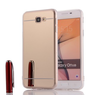 For [ Samsung Galaxy J5 Prime ] Soft Mirror TPU Silicone Back Phone Case