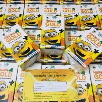 Dầu Húng Chanh Lên Men Minion Gold 30ml, Tinh dầu húng chanh Dr.Maya Chính hãng [mẫu 2022]