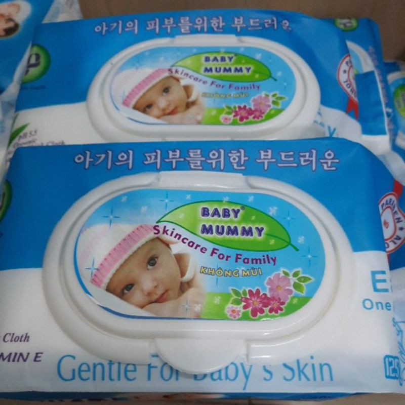 khăn ướt cao cấp baby Mummy 125 tờ (125gr)