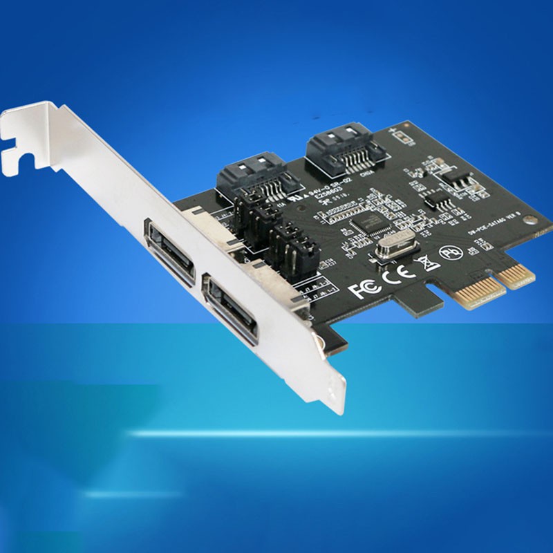 Thẻ Cứng Mở Rộng Pci-E Sang Sata Iii 6g Esata3.0 Asm1061 | BigBuy360 - bigbuy360.vn