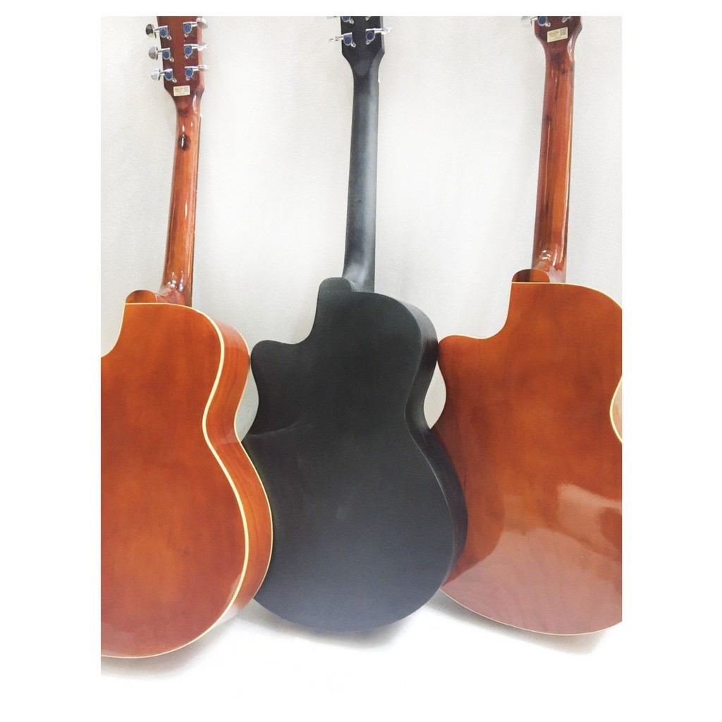 Đàn guitar acoustic xả kho, đàn guitar có ty, gỗ thịt mã ESCD180