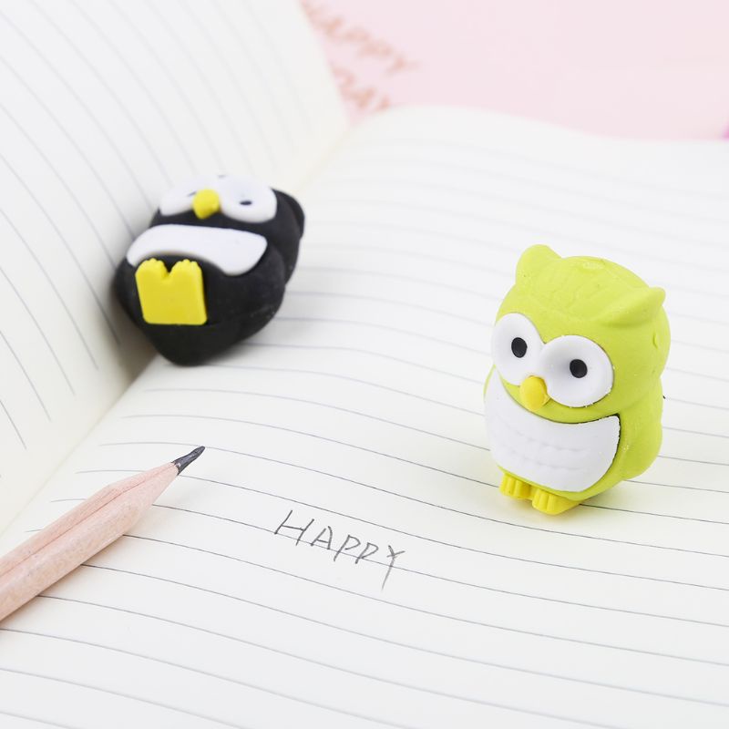 Cục Tẩy Hình Chim Cú 3D Xinh Xắn Dành Cho Bé