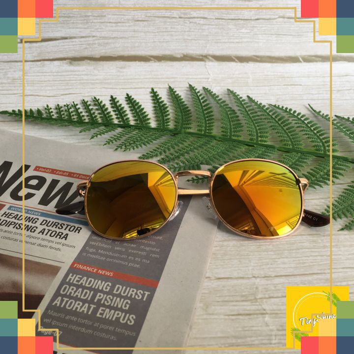 Kính Râm Nữ Nam Thời Trang Tròn Tráng Gương | BigBuy360 - bigbuy360.vn