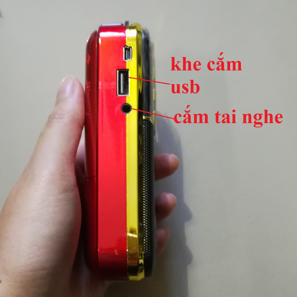 Loa craven 836s nghe đài FM, radio, thẻ nhớ, USB máy nghe pháp đa năng, Bh 6 tháng