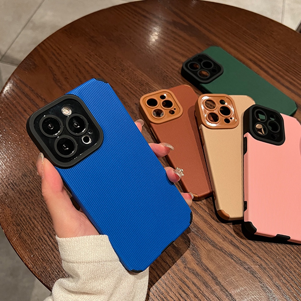 Simple Cloth Texture Matte Phone Case for IPhone 11 Case 7Plus 8Plus XR 13 12 Pro Max Shock-Absorbing Soft TPU Back Shell | BigBuy360 - bigbuy360.vn