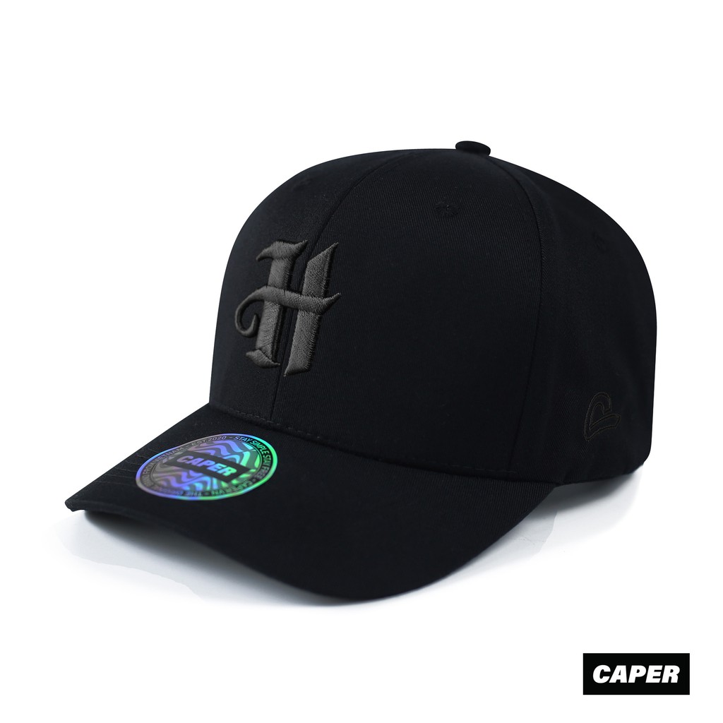 Mũ nón Ballcap Caper đen H logo nhiều màu