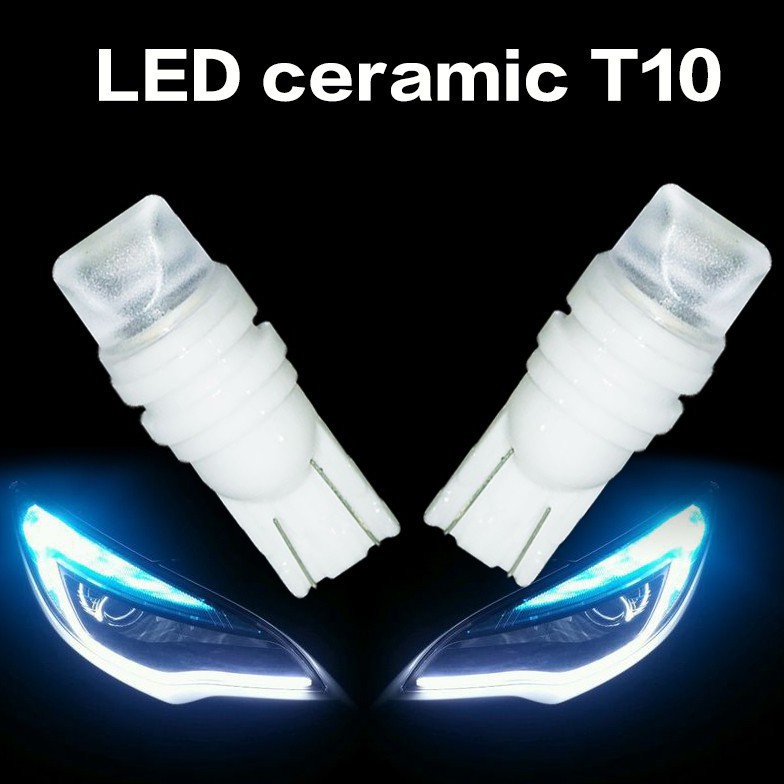 Bóng đèn sứ T10 W5W dành cho làm đèn biển số đèn cửa trong xe