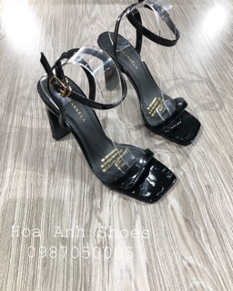 Sandal quai mảnh gót trụ 7p