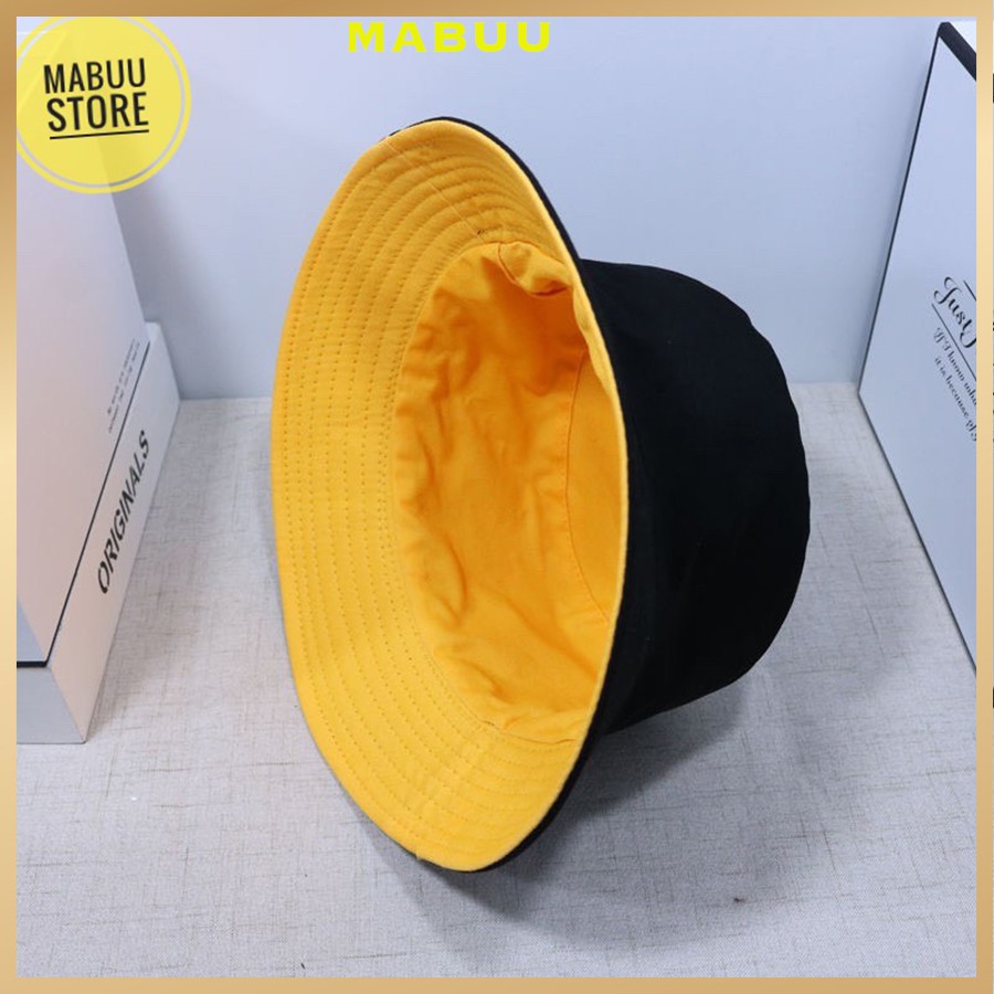 NÓN BUCKET TRƠN, NÓN BAMBOO ĐỘI ĐƯỢC 2 MẶT 3002