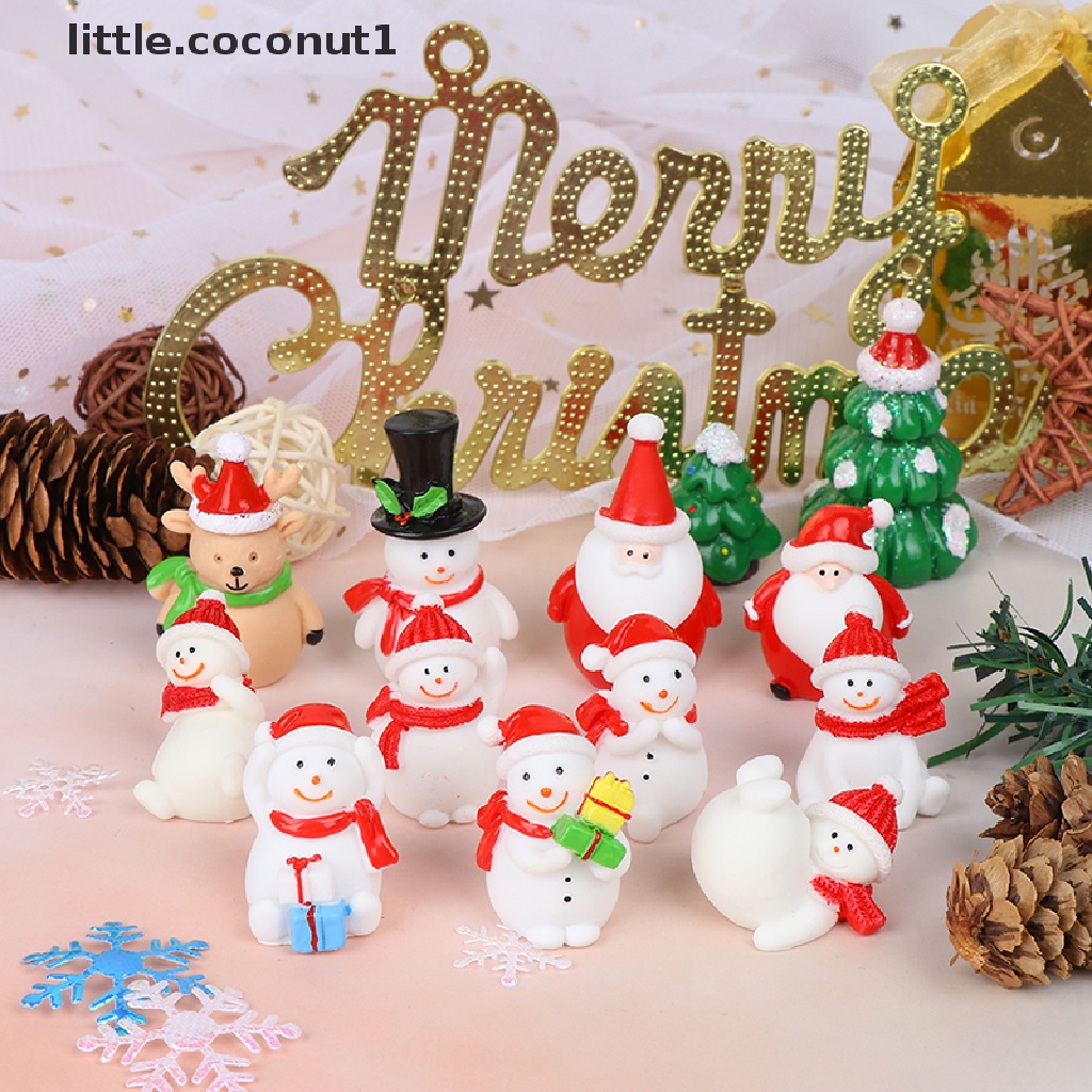 Mô hình ông già noel/người tuyết/ông già noel dùng trang trí tiểu cảnh